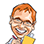 Cartoon portrait of the site's ginger-haired maker